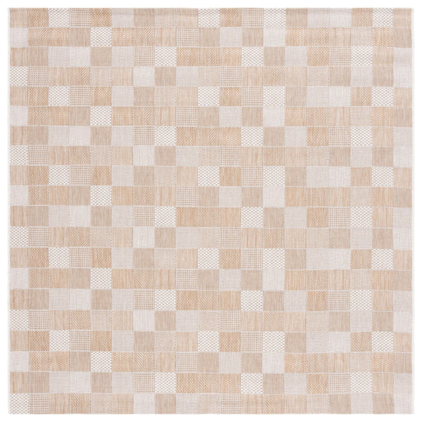 Safavieh Courtyard Elegant Modern Area Rug For Indoor/Outdoor Spaces – Durable, Chic, And Oeko-tex Certified Grey ,Dark Grey 88% Polypropylene,12% Polyester Cy8676-55312-4