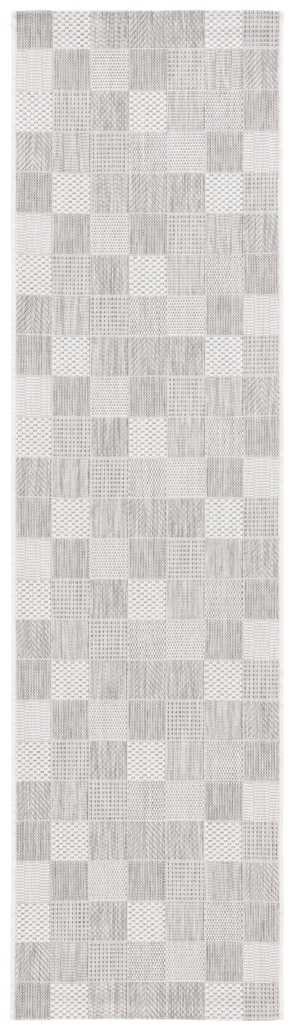 Safavieh Courtyard Elegant Modern Area Rug For Indoor/Outdoor Spaces – Durable, Chic, And Oeko-tex Certified Grey ,Dark Grey 88% Polypropylene,12% Polyester Cy8676-55312-4