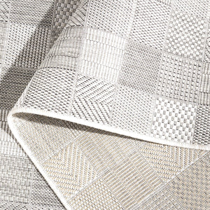 Safavieh Courtyard Elegant Modern Area Rug For Indoor/Outdoor Spaces – Durable, Chic, And Oeko-tex Certified Grey ,Dark Grey 88% Polypropylene,12% Polyester Cy8676-55312-4