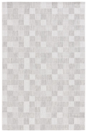 Safavieh Courtyard 8676 Power Loomed Indoor / Outdoor Rug Grey / Dark Grey 5'-3" x 7'-6"