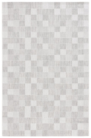 Safavieh Courtyard Elegant Modern Area Rug For Indoor/Outdoor Spaces – Durable, Chic, And Oeko-tex Certified Grey ,Dark Grey 88% Polypropylene,12% Polyester Cy8676-55312-4