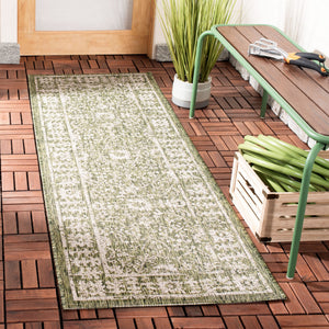Safavieh Courtyard Indoor/Outdoor Area Rug - Elegant Eco-friendly Design For Versatile Home Décor Spaces Green ,Beige 88% Polypropylene,12% Polyester Cy8678-379-4