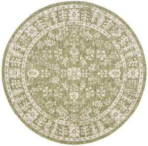 Safavieh Courtyard Indoor/Outdoor Area Rug - Elegant Eco-friendly Design For Versatile Home Décor Spaces Green ,Beige 88% Polypropylene,12% Polyester Cy8678-379-4