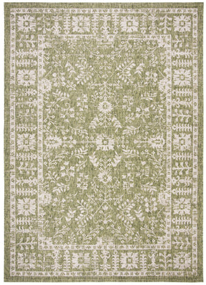 Safavieh Courtyard Indoor/Outdoor Area Rug - Elegant Eco-friendly Design For Versatile Home Décor Spaces Green ,Beige 88% Polypropylene,12% Polyester Cy8678-379-4