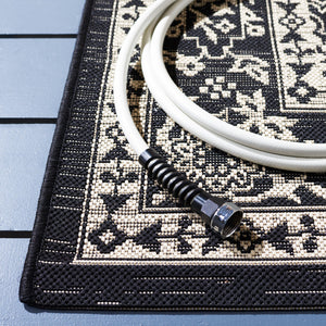 Safavieh Courtyard Exquisite Small Rectangle Area Rug In Grey And Navy, Timeless Elegance For Any Space Grey ,Navy 88% Polypropylene,12% Polyester Cy8679-36812-5