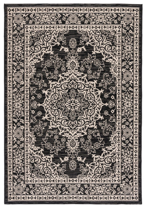 Safavieh Courtyard Exquisite Small Rectangle Area Rug In Grey And Navy, Timeless Elegance For Any Space Grey ,Navy 88% Polypropylene,12% Polyester Cy8679-36812-5