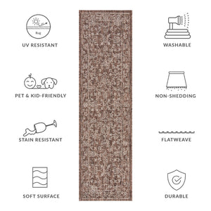 Safavieh Courtyard Coastal Area Rug - Power Loomed Design For Modern Elegance In Any Living Space Turquoise 88% Polypropylene,12% Polyester Cy8680-37221-6rr