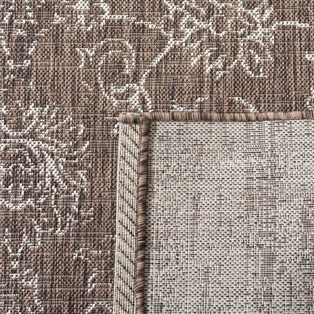 Safavieh Courtyard Exquisite Area Rug - Timeless Elegance In Aqua And Navy For Indoor Or Outdoor Spaces Black ,Ivory 88% Polypropylene,12% Polyester Cy8680-36621-27