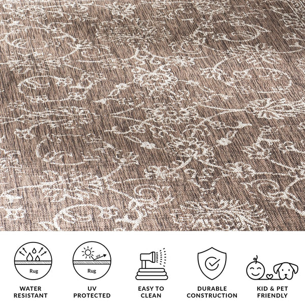 Safavieh Courtyard Exquisite Area Rug - Timeless Elegance In Aqua And Navy For Indoor Or Outdoor Spaces Black ,Ivory 88% Polypropylene,12% Polyester Cy8680-36621-27