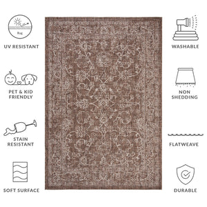 Safavieh Courtyard Coastal Area Rug - Power Loomed Design For Modern Elegance In Any Living Space Turquoise 88% Polypropylene,12% Polyester Cy8680-37221-6rr