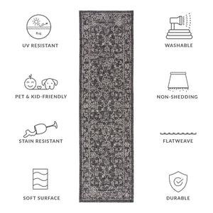 Safavieh Courtyard Coastal Area Rug - Power Loomed Design For Modern Elegance In Any Living Space Turquoise 88% Polypropylene,12% Polyester Cy8680-37221-6rr