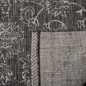 Safavieh Courtyard Exquisite Area Rug - Timeless Elegance In Aqua And Navy For Indoor Or Outdoor Spaces Black ,Ivory 88% Polypropylene,12% Polyester Cy8680-36621-27