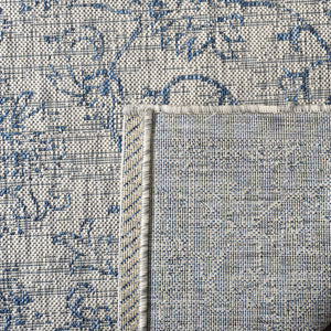 Safavieh Courtyard Exquisite Area Rug - Timeless Elegance In Aqua And Navy For Indoor Or Outdoor Spaces Black ,Ivory 88% Polypropylene,12% Polyester Cy8680-36621-27