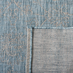 Safavieh Courtyard Exquisite Area Rug - Timeless Elegance In Aqua And Navy For Indoor Or Outdoor Spaces Green ,Ivory 88% Polypropylene,12% Polyester Cy8680-55721-9