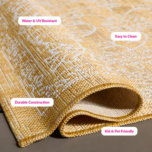 Safavieh Courtyard Exquisite Area Rug - Timeless Elegance In Aqua And Navy For Indoor Or Outdoor Spaces Green ,Ivory 88% Polypropylene,12% Polyester Cy8680-55721-9