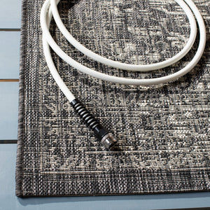 Safavieh Courtyard Power Loomed Area Rug In Serene Blue And Grey - Timeless Elegance For Any Space Navy ,Aqua 85.4% Polypropylene,10.4% Polyester,4.2% Latex Cy8720-39421-4