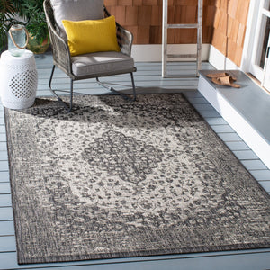 Safavieh Courtyard Power Loomed Area Rug In Serene Blue And Grey - Timeless Elegance For Any Space Navy ,Aqua 85.4% Polypropylene,10.4% Polyester,4.2% Latex Cy8720-39421-4