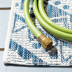 Safavieh Courtyard 9' Square Area Rug With Mandala Design In Light Grey And Teal – Perfect For Any Space Light Grey ,Fuchsia 88% Polypropylene,12% Polyester Cy8734-39712-4r