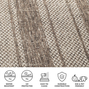 Safavieh Courtyard Elegant Terracotta Runner Rug – Durable, Stylish, And Perfect For Hallways Or Outdoor Use Light Beige ,Terracotta 88% Polypropylene,12% Polyester Cy8736-36512-212