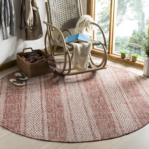Safavieh Courtyard Elegant Terracotta Runner Rug – Durable, Stylish, And Perfect For Hallways Or Outdoor Use Light Beige ,Terracotta 88% Polypropylene,12% Polyester Cy8736-36512-212