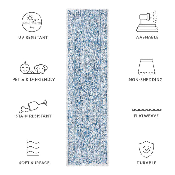 Safavieh Courtyard Exquisite Area Rug - Luxurious Navy And Light Grey Design For Timeless Elegance And Comfort Navy ,Light Grey 85.4% Polypropylene,10.4% Polyester,4.2% Latex Cy8763-36821-3