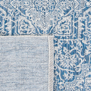 Safavieh Courtyard Exquisite Area Rug - Luxurious Navy And Light Grey Design For Timeless Elegance And Comfort Navy ,Light Grey 85.4% Polypropylene,10.4% Polyester,4.2% Latex Cy8763-36821-3