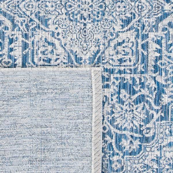 Safavieh Courtyard Exquisite Area Rug - Luxurious Navy And Light Grey Design For Timeless Elegance And Comfort Navy ,Light Grey 85.4% Polypropylene,10.4% Polyester,4.2% Latex Cy8763-36821-3