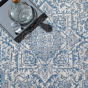 Safavieh Courtyard Exquisite Area Rug - Luxurious Navy And Light Grey Design For Timeless Elegance And Comfort Navy ,Light Grey 85.4% Polypropylene,10.4% Polyester,4.2% Latex Cy8763-36821-3