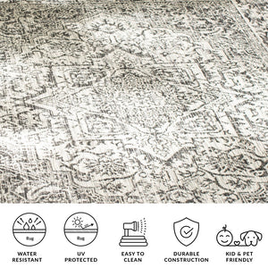 Safavieh Courtyard Exquisite Area Rug - Luxurious Navy And Light Grey Design For Timeless Elegance And Comfort Navy ,Light Grey 85.4% Polypropylene,10.4% Polyester,4.2% Latex Cy8763-36821-3