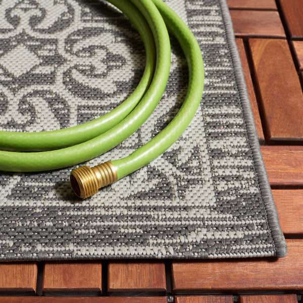 Safavieh Courtyard Elegant Power Loomed Area Rug - Luxurious Brown & Beige Centerpiece For Any Space Dark Grey ,Light Grey 88% Polypropylene,12% Polyester Cy8766-07821-810