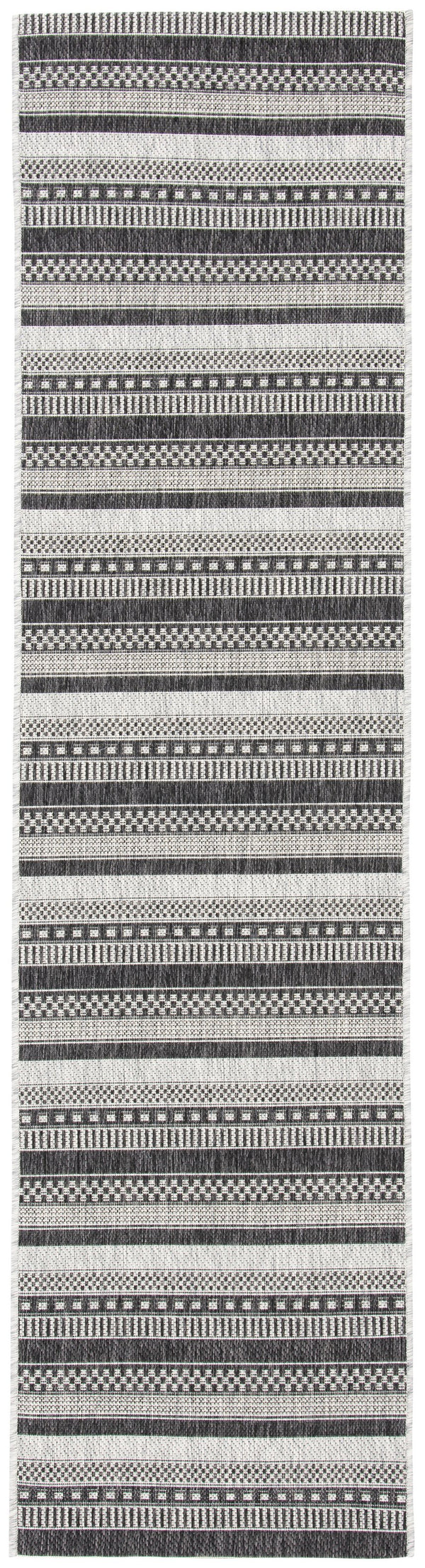 Safavieh Courtyard Contemporary Indoor/Outdoor Area Rug – Sleek Black And Grey Design, Durable & Stylish Comfort Black ,Grey 85.4% Polypropylene,10.4% Polyester,4.2% Latex Cy8784-37612-27