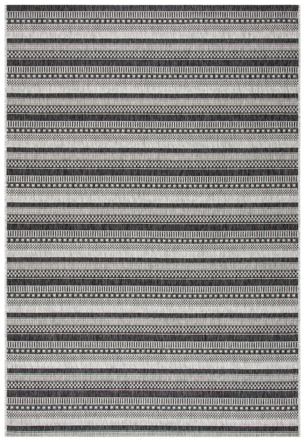 Safavieh Courtyard Contemporary Indoor/Outdoor Area Rug – Sleek Black And Grey Design, Durable & Stylish Comfort Black ,Grey 85.4% Polypropylene,10.4% Polyester,4.2% Latex Cy8784-37612-27