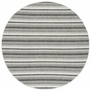 Safavieh Courtyard Contemporary Indoor/Outdoor Area Rug – Sleek Black And Grey Design, Durable & Stylish Comfort Black ,Grey 85.4% Polypropylene,10.4% Polyester,4.2% Latex Cy8784-37612-27
