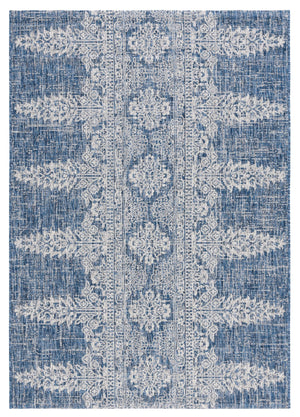 Safavieh Courtyard Navy/Grey Area Rug - Timeless Elegance With Luxurious Patterns For Indoor & Outdoor Spaces Navy ,Grey 88% Polypropylene,12% Polyester Cy8796-36821-5