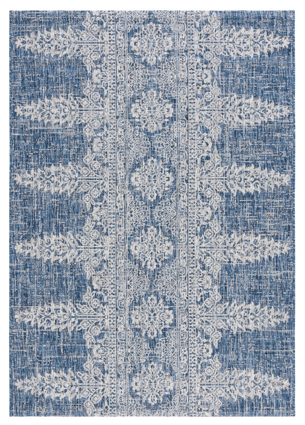 Safavieh Courtyard Navy/Grey Area Rug - Timeless Elegance With Luxurious Patterns For Indoor & Outdoor Spaces Navy ,Grey 88% Polypropylene,12% Polyester Cy8796-36821-5