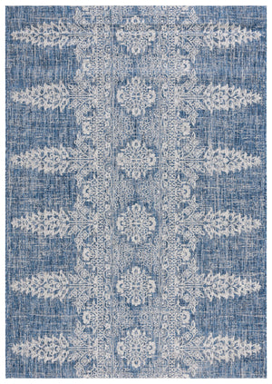 Safavieh Courtyard Navy/Grey Area Rug - Timeless Elegance With Luxurious Patterns For Indoor & Outdoor Spaces Navy ,Grey 88% Polypropylene,12% Polyester Cy8796-36821-5