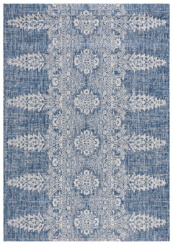 Safavieh Courtyard Navy/Grey Area Rug - Timeless Elegance With Luxurious Patterns For Indoor & Outdoor Spaces Navy ,Grey 88% Polypropylene,12% Polyester Cy8796-36821-5