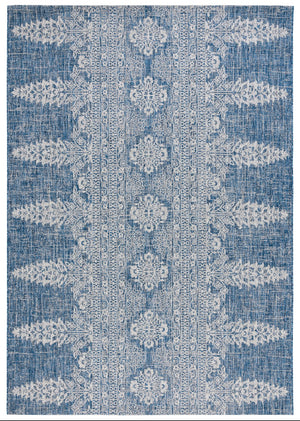 Safavieh Courtyard Navy/Grey Area Rug - Timeless Elegance With Luxurious Patterns For Indoor & Outdoor Spaces Navy ,Grey 88% Polypropylene,12% Polyester Cy8796-36821-5