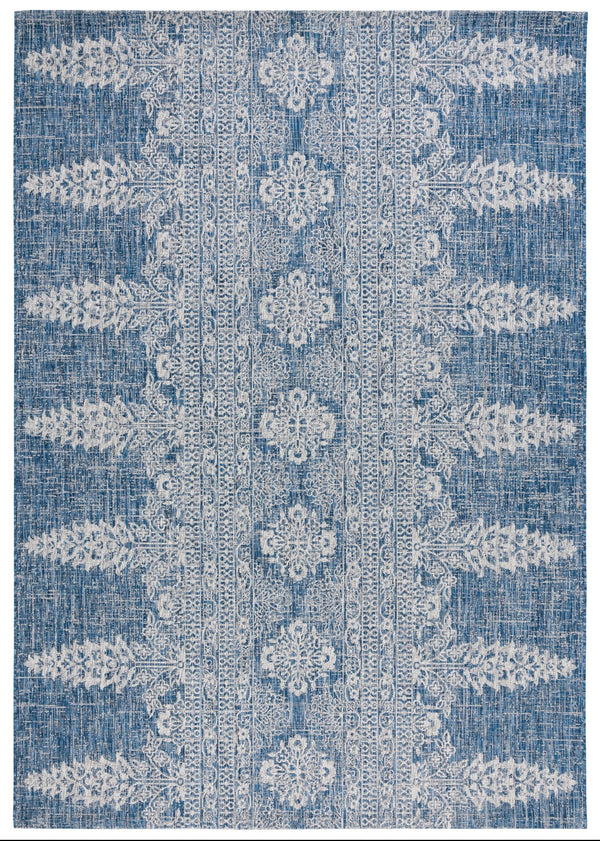 Safavieh Courtyard Navy/Grey Area Rug - Timeless Elegance With Luxurious Patterns For Indoor & Outdoor Spaces Navy ,Grey 88% Polypropylene,12% Polyester Cy8796-36821-5
