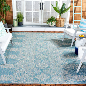 Safavieh Courtyard Navy/Grey Area Rug - Timeless Elegance With Luxurious Patterns For Indoor & Outdoor Spaces Navy ,Grey 88% Polypropylene,12% Polyester Cy8796-36821-5