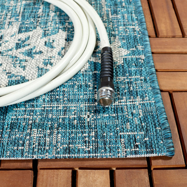 Safavieh Courtyard Navy/Grey Area Rug - Timeless Elegance With Luxurious Patterns For Indoor & Outdoor Spaces Navy ,Grey 88% Polypropylene,12% Polyester Cy8796-36821-5