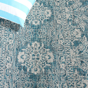 Safavieh Courtyard Navy/Grey Area Rug - Timeless Elegance With Luxurious Patterns For Indoor & Outdoor Spaces Navy ,Grey 88% Polypropylene,12% Polyester Cy8796-36821-5