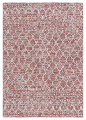 Safavieh Courtyard Elegant Area Rug With Timeless Design In Rust And Grey | Durable, Stylish, And Versatile Rust ,Grey 88% Polypropylene,12% Polyester Cy8798-36521-8