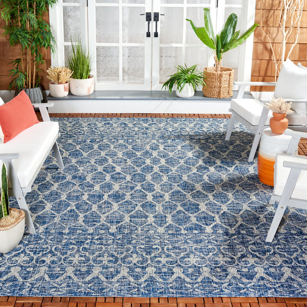 Safavieh Courtyard Elegant Area Rug With Timeless Design In Rust And Grey | Durable, Stylish, And Versatile Rust ,Grey 88% Polypropylene,12% Polyester Cy8798-36521-8