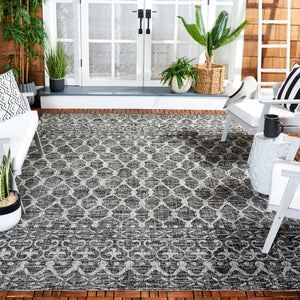 Safavieh Courtyard Elegant Area Rug With Timeless Design In Rust And Grey | Durable, Stylish, And Versatile Rust ,Grey 88% Polypropylene,12% Polyester Cy8798-36521-8