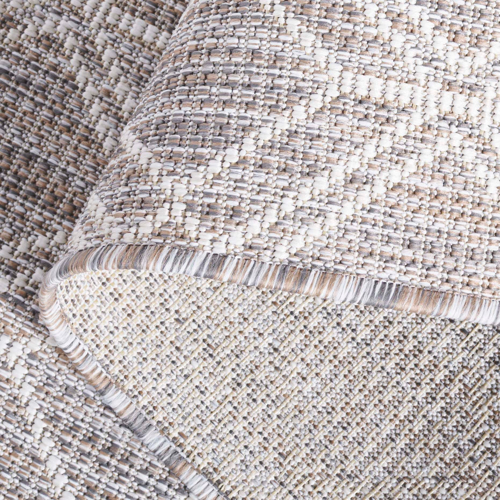 Safavieh Courtyard Geometric Indoor/Outdoor Area Rug - Elegant, Durable, Modern Design For Any Space Ivory ,Beige Grey 88% Polypropylene,12% Polyester Cy8822-59121-810