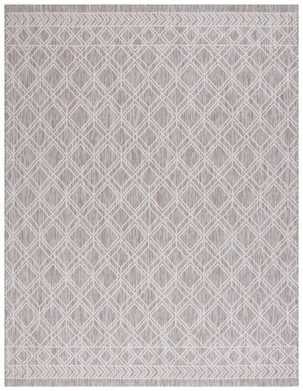 Safavieh Courtyard Geometric Indoor/Outdoor Area Rug - Elegant, Durable, Modern Design For Any Space Ivory ,Beige Grey 88% Polypropylene,12% Polyester Cy8822-59121-810