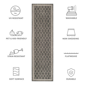 Safavieh Courtyard Exquisite Area Rug - Luxurious Power-loomed Design For Indoor & Outdoor Elegance Navy ,Grey 88% Polypropylene,12% Polyester Cy8871-36821-5