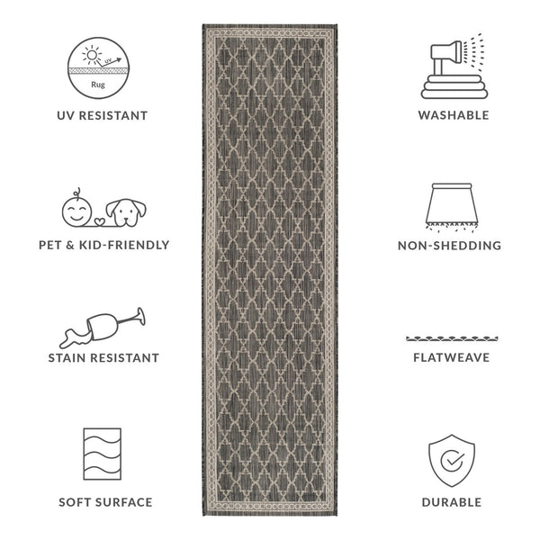 Safavieh Courtyard Exquisite Area Rug - Luxurious Power-loomed Design For Indoor & Outdoor Elegance Navy ,Grey 88% Polypropylene,12% Polyester Cy8871-36821-5