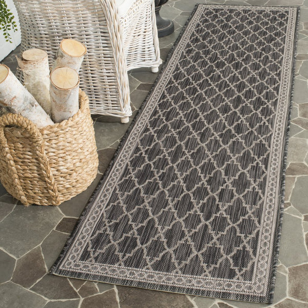 Safavieh Courtyard Exquisite Area Rug - Luxurious Power-loomed Design For Indoor & Outdoor Elegance Navy ,Grey 88% Polypropylene,12% Polyester Cy8871-36821-5